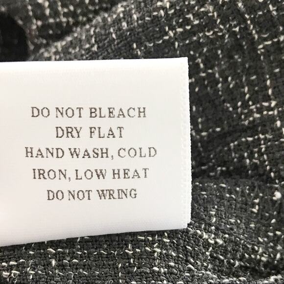 Dress Forum Womens Large L Black White Tie Waist Shorts Speckle Cotton Blend - Picture 10 of 10